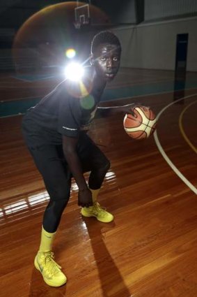 Sudanese refugee Bul Kuol wants to use basketball to further his academic career.