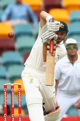 Scrutinised &#8230; Ed Cowan scored a breakthrough Test century in Brisbane against South Africa but that has not silenced his detractors.