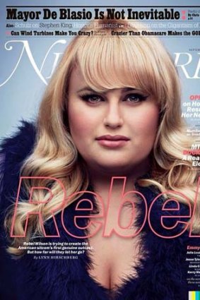Up and down: Rebel Wilson features on the cover of <i>New York</i> magazine.