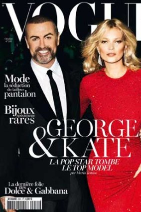 Wham! George Michael and Kate Moss star on <i>Vogue</i> Paris' October issue.