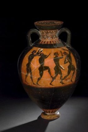 United we stand: A panathenaic amphora depicting athletes.