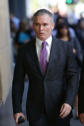 Craig Thomson arrives at the Magistrates Court on Thursday January 23.