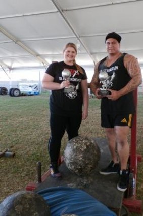 Asha Tracey and Rongo Keene take top prizes at the WA Strongman state final.