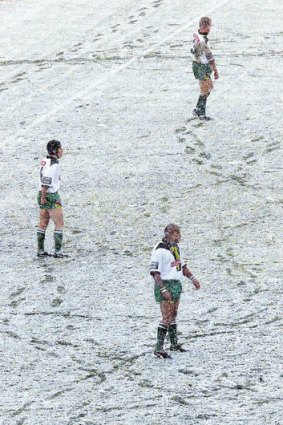 The Raiders famously took on Wests Tigers at Canberra Stadium in these conditions in May 2000.