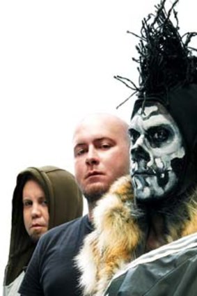 Showman: Wes Borland (third from left).