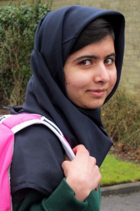 Back to school: Pakistani schoolgirl Malala Yousafzai.