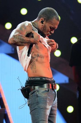 Able to talk to girls at a very young age: Chris Brown in concert in Las Vegas.
