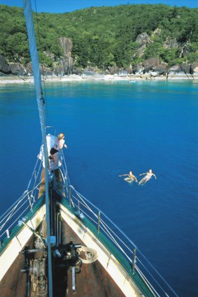 Aussie talent ... snorkelling in the Whitsundays.