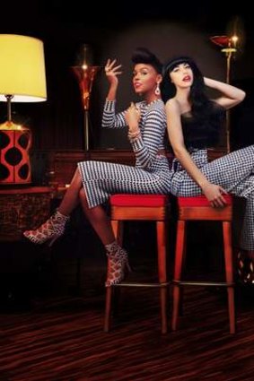 Janelle Monae with Kimbra.