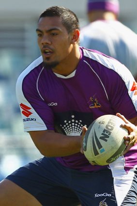 Sika Manu .. came off the Storm's bench to join the fight.