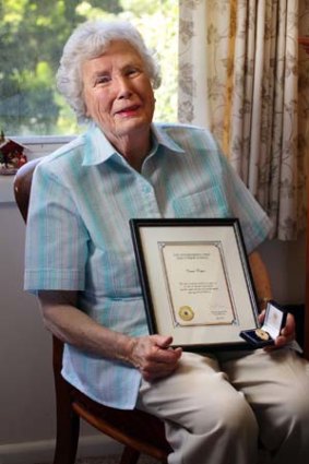 Joan Turnour has been honoured for her code-breaking work during World War II.