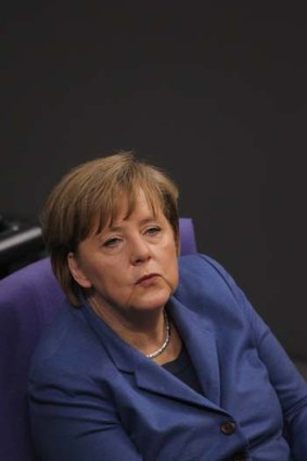Championing the push for austerity ... German Chancellor Dr Angela Merkel.