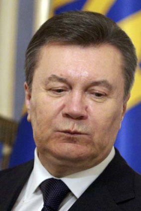 Has left the capital: Viktor Yanukovich.