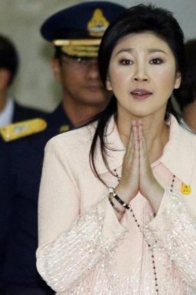 Under pressure ... Thailand's Prime Minister Yingluck Shinawatra.