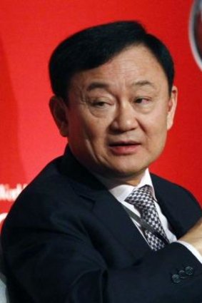 In exile: Former prime minister Thaksin Shinawatra.