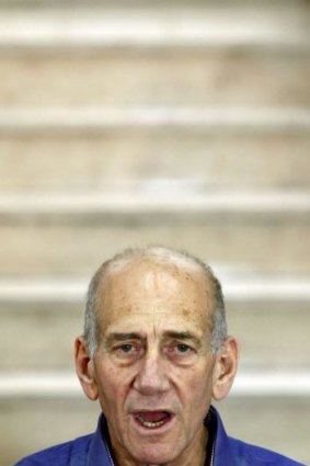 Corrupt: Ehud Olmert was found guilty in a bribery case that forced him to resign the prime ministership in 2008.