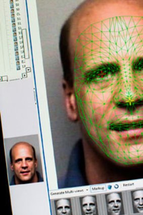 Facial mapping is demonstrated at the Pinellas County Sheriff's Office in Florida which has one of the most advanced facial recognition programs in the US.