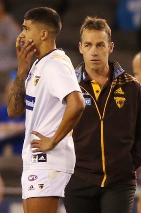 Welcome back: It was a tough night for Alastair Clarkson.