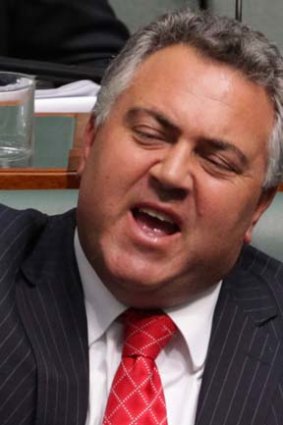 Shadow Treasurer Joe Hockey ... refused to guarantee a balanced budget in the first term of an Abbott government.