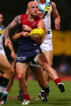 Nathan Jones picks up another best-and-fairest award for Melbourne.