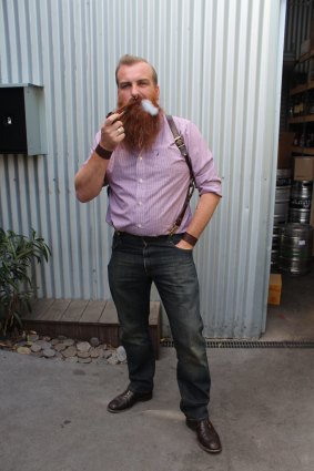Beard enthusiast Erin O'Neill is dressed up for a night at The Laird.
