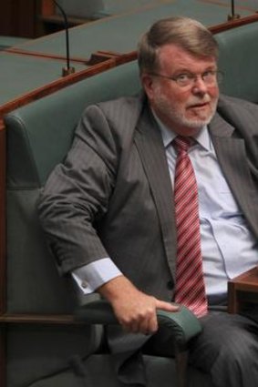 Labor MP Harry Jenkins during Question Time.