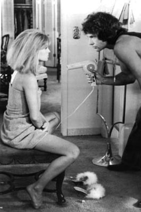 Warren Beattie and Julie Christie in <i>Shampoo</i>.