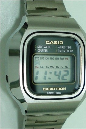 One of many variations of Casio's popular Casiotron watch.