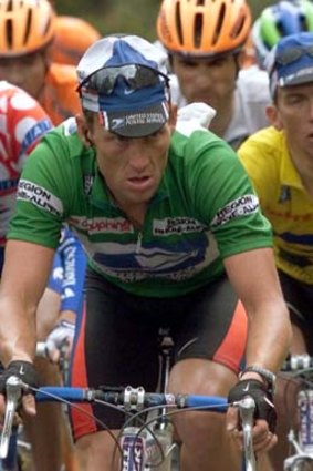Two dopes: Lance Armstrong and Tyler Hamilton in 2000.