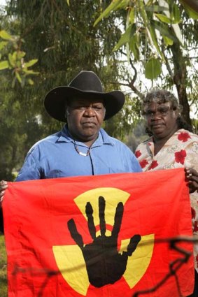 Dianne Stokes and Mark Chungaloo oppose the plans for a nuclear waste dump up in Muckaty NT.