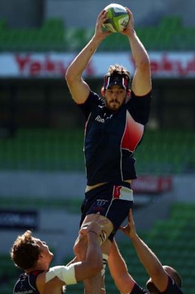 Lineout leader: Hugh Pyle will miss his involvement with the fast-developing Melbourne Rebels.