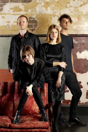 'Let's try something positive': The Jezabels (from left) Sam Lockwood, Hayley Mary, Heather Shannon and Nik Kaloper.