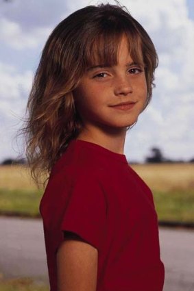 Growth: Emma Watson at age nine.