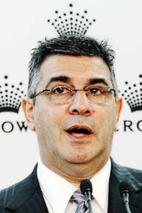 King of the AFL: Andrew Demetriou could find himself confronting a players' revolt.