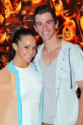 Odds in their favour: Dena Kaplan and Thomas Lacey at The Hunger Games premiere.