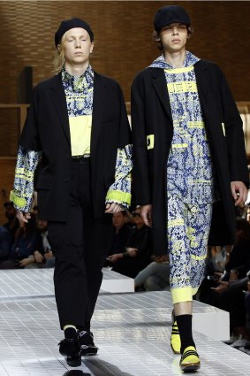 Tom Short (left) went from not knowing what Kenzo was, to walking in the fashion label's show at Paris Fashion Week in less than a week.