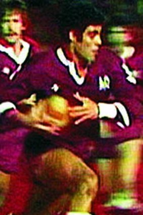 Mal Meninga in action in the first State of Origin clash.