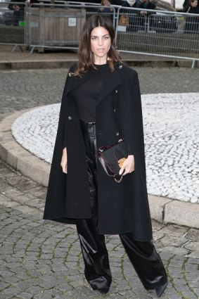 Julia Restoin Roitfeld outside the shows at Paris Fashion Week. 