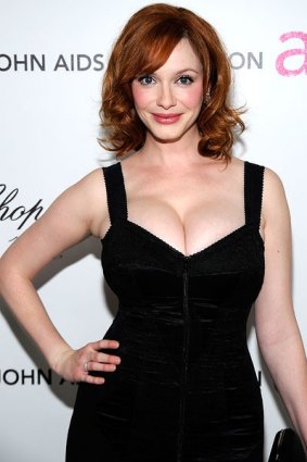 Christina Hendricks is famous for her cleavage