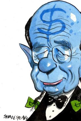 Feeling a little blue . . . Rupert Murdoch's avatar.