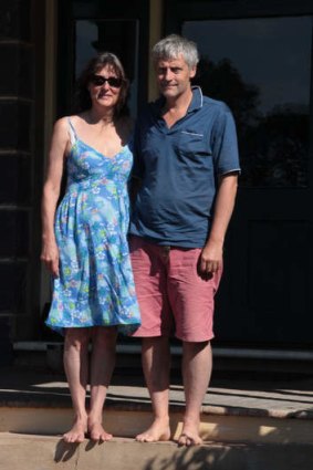 Susan Grinpukel and Brian Robertson lost their home on Glamis Street, Warrandyte,