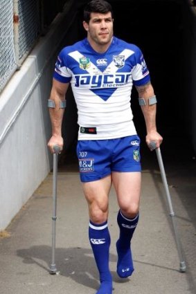 Injured captain Michael Ennis made an appearance at the fans' day at Belmore Oval.