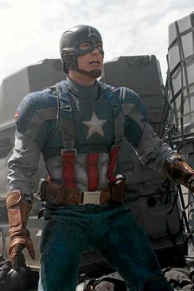 Actor Chris Evans is Captain America/Steve Rogers.