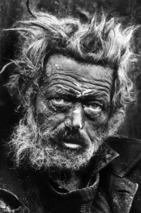 Great works: A homeless Irishman, East London, Great Britain, 1969.