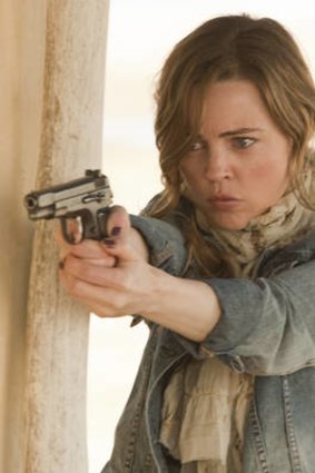 The pulpy, complicated <i>Hunted</i>, starring Melissa George, keeps one foot in spy intrigue and the other in melodrama.