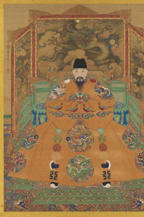 Ming dynasty "Portrait of the Hongzhi Emperor".