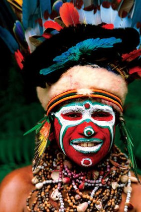 Tribal dress in Papua New Guinea.