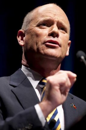 Still in front ... Campbell Newman.