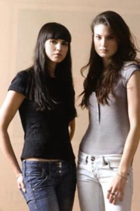 Culture of harassment...models Dunja Knezevic, left, and Victoria Keon-Cohen.