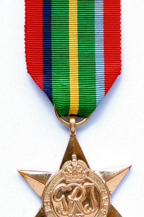 The Pacific Star medal stolen from Ken Handford's home.